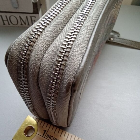 Multicolor Wallet Double Zipper Card Holder - Picture 11 of 12